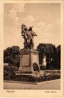 1933 Kapuvár, hősök szobra, emlékmű. M. kir. dohánynagyáruda kiadása