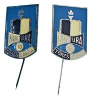 ~1970-1980. "Kultúra" (2xklf) törzsgárda jelvények 10 és 15 év után T:AU