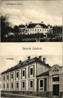 1923 Szirák, Adóhivatal, Gróf Dégenfeld kastély (fl)