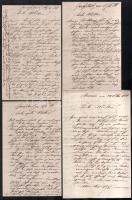 cca 1879-1881 Temesvár-Joseftadtból írt 5 db családi levél, német nyelven