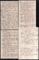 cca 1879-1881 Temesvár-Joseftadtból írt 5 db családi levél, német nyelven