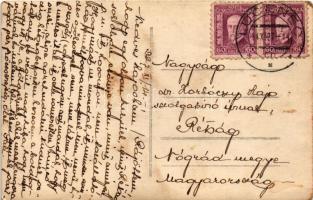 1927 Losonc, Lucenec; Masarykova ulica / utca, Tarjányi János, Ignátz Redlinger és Ig. Hammermüller ...