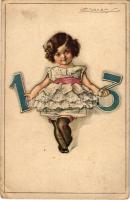 13 - Olasz művészlap / Italian art postcard. Anna &amp; Gasparini 551-6. s: Mauzan (EB)