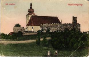 1910 Sepsiszentgyörgy, Sfantu Gheorghe; református templom. Kossuth könyvnyomda kiadása / Calvinist church (EB)
