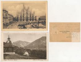 5 db RÉGI külföldi képeslap vegyes minőségben Kallós Bertalan államtitkárnak címezve: Bécs, Mattarel...