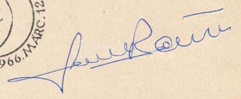 1980 Farkas Bertalan (1949-) űrhajós aláírása Űrkutatás FDC-n / 1980 Astronaut Bertalan Farkas (1949...