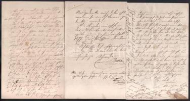 cca 1877-84 Blau és Boschán (?) család 6 db levele, Pancsovai feladással, német nyelven, fejléces in...