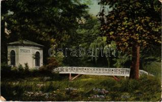 1910 Lajtabruck, Bruck an der Leitha; Idyll im gräftl. Harrach'schen Schlosspark (EK)