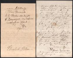 1872-74 Blau Sándor temesvári származású kadét 4 db levele családjához, Polából, a Császári és Királ...