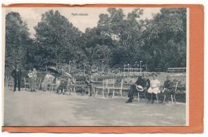 Buziás-fürdő, Baile Buzias; Nem képeslapos leporello füzet 12 képpel: Aczél fürdő, József és Mihály ...