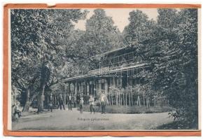 Buziás-fürdő, Baile Buzias; Nem képeslapos leporello füzet 12 képpel: Aczél fürdő, József és Mihály ...