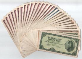 Vegyes 30db-os inflációs pengő bankjegy tétel T:F,VG