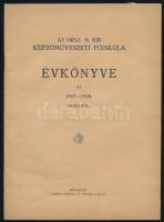 Az Orsz. M. Kir. Képzőművészeti Főiskola évkönyve az 1927-1928. tanévről. Bp., é.n., Phöbus-ny., 31+(1) p.+ 1 (Tardos Krenner Viktor portréja) t. A tanári kar, valamint a hallgatók névsorában jelentős nevekkel: Csók István, Edvi Illés Aladár, Lyka Károly, Neogrády Antal, Kisfaludy Strobl Zsigmond, Vaszary János (tanárok); Domanovszky Endre, Konecsni György, Guzsik Ödön, Föglein István (hallgatók); stb. Kiadói tűzött papírkötés, nagyrészt jó állapotban.