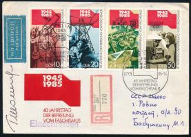 Georgij Sonyin (1935-1997) szovjet űrhajós aláírása alkalmi borítékon /  Signature of Georgiy Shonin (1935-1997) Soviet astronaut on cover