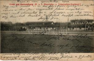 1911 Korneuburg, K.u.K. Eisenbahn u. Telegrafen-Regiment / Osztrák-Magyar vasúti és távíró ezred gyakorlótér / Austro-Hungarian Railway and Telegraphy Regiment (EK)