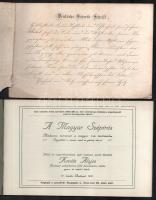 2 db szépírás füzet: Kováts Alajos: A Magyar Szépírás. Módszeres tanmenet a magyar írás tanításához....