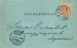 1899 (Vorläufer) Szászrégen, Sächsisch-Regen, Reghin; este / night (EK)