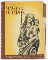 Vegyes könyvborító tétel, közte illusztrált, jobb darabokkal: Rados Jenő: Magyar oltárok; José Ortega y Gasset: A tömegek lázadása (Byssz Róbert); Várkonyi Nándor: Sziriat oszlopai; stb. Változó állapotban.