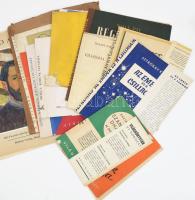 Vegyes könyvborító tétel, közte illusztrált, jobb darabokkal: Rados Jenő: Magyar oltárok; José Orteg...