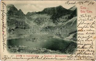 1898 (Vorläufer) Tátra, Vysoké Tatry; Békató és tengerszemcsúcs / Froschsee, Meeraugspitze (szakadás / tear)