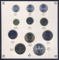 1993. 10f-200Ft 11klf db, szettben, benne 200Ft Ag "MNB" T:BU