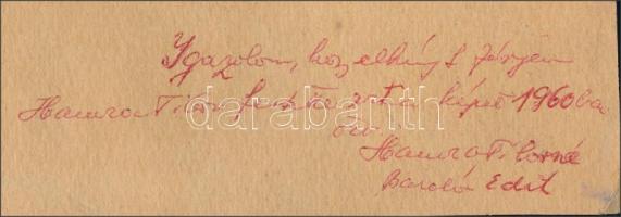 Hamza Tibor (1908-1972): Titokzatos táj gémeskúttal, 1959. Akvarell, papír, jelezve jobbra lent, hát...