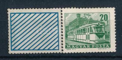 1964 Közlekedés automata 20f szelvényes bélyeg (10.000)