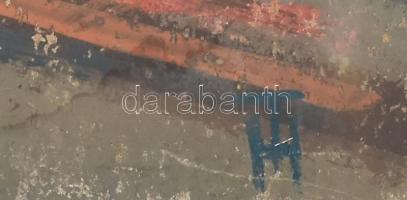 Hamza Tibor (1908-1967 v. 1972?): Lovasszán, orosz vagy ukrán város (Kijev?). Olaj, karton, jelezve ...