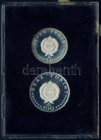 1968. 50Ft Ag + 100Ft Ag "Semmelweis" pár T:PP Csak 4750db, eredeti plasztiktokban!