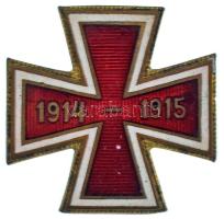 Ausztria 1915. Vöröskeresztes patrióta jelvény, zománcozott (23x23mm) T:AU Austria 1915. Patriotic badge of the Red Cross, enamelled (23x23mm) C:AU