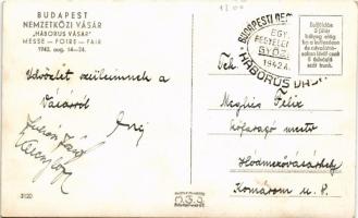 1942 Budapest XIV. Nemzetközi Vásár Háborús Vásár, BNV, "Egység, Fegyelem, Munka, Győzelem&quot...