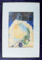 Bart (?) jelzéssel, XX. sz.vége/XXI sz. eleje: Crescendo. Vegyes technika, papír, üvegezett fakeretben, 28,5×19,5 cm