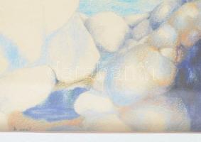 Bart (?) jelzéssel, XX. sz.vége/XXI sz. eleje: Crescendo. Vegyes technika, papír, üvegezett fakeretb...