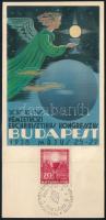1938 Eucharisztikus kongresszus emléklap alkalmi bélyegzéssel