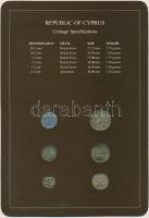 Ciprus 1983. 1/2c - 20c (6xklf), "Coin Sets of All Nations" forgalmi szett felbélyegzett k...