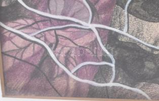 Bart (?) jelzéssel, XX. sz.vége/XXI sz. eleje: Liberation. Vegyes technika, papír, üvegezett fakeret...