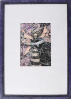 Bart (?) jelzéssel, XX. sz.vége/XXI sz. eleje: Liberation. Vegyes technika, papír, üvegezett fakeret...