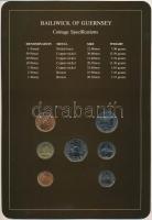 Guernsey 1979-1982. 1p - 1P (7xklf), "Coin Sets of All Nations" forgalmi összeállítás felb...