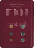 Honduras 1957-1980. 1c-50c (6xklf), "Coin Sets of All Nations" forgalmi összeállítás felbé...