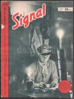 1941 Signal c. II. világháborús újság 1941. decemberi száma, benne háborús és egyéb írásokkal, képekkel, német nyelven. Kiadói tűzött papírkötés, sérült borítóval.