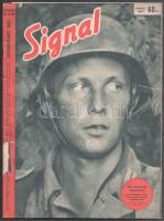 1942 Signal c. II. világháborús újság 1942. decemberi száma, benne háborús és egyéb írásokkal, képekkel, német nyelven. Kiadói tűzött papírkötés, sérült borítóval.