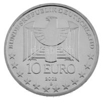 Németország 2002D 10E Ag "100 éves a metró" T:AU Germany 2002D 10 Euro Ag "Berlin Subway Centennial" C:AU Krause KM# 216