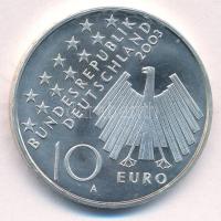 Németország 2003A 10E Ag "50 éves a népfölkelés az NDK-ban" T:AU Germany 2003A 10 Euro Ag "Uprising in East Germany 1953" C:AU Krause KM#226