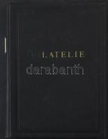 Régi átnézetlen kis vegyes magyar anyag közepes berakóban, benne perfinek, Hivatalos bélyegek, Turul...