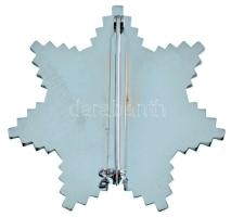 DN Templomos Lovagrend mellcsillag, ezüstözött zománcozott kitüntető jelvény "In hoc signo: vin...