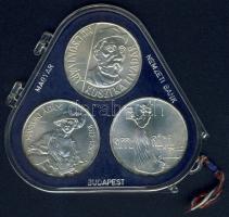 1977. 200Ft Ag 3klf db "Festők II. Mányoki, Rippl-Rónai, Csontváry" sor T:BU Eredeti plombált MNB plasztiktokban!