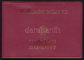 1972 Pécel, fényképes nagyközségi Tanács VB szolgálati igazolvány