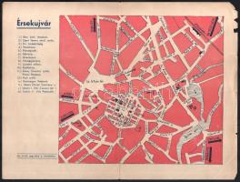 cca 1940 Érsekújvár térképe, Bp., Felvidéki Egyesületek Szövetsége,(Bernwaller-ny.), a borítón Vydai...