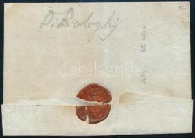 ~1820 Unpaid cover "WAITZEN" ~1820 Portós levél "WAITZEN"