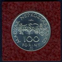 1984. 100Ft "Kőrösi Csoma Sándor" T:BU Eredeti tokban, tanúsítvánnyal!